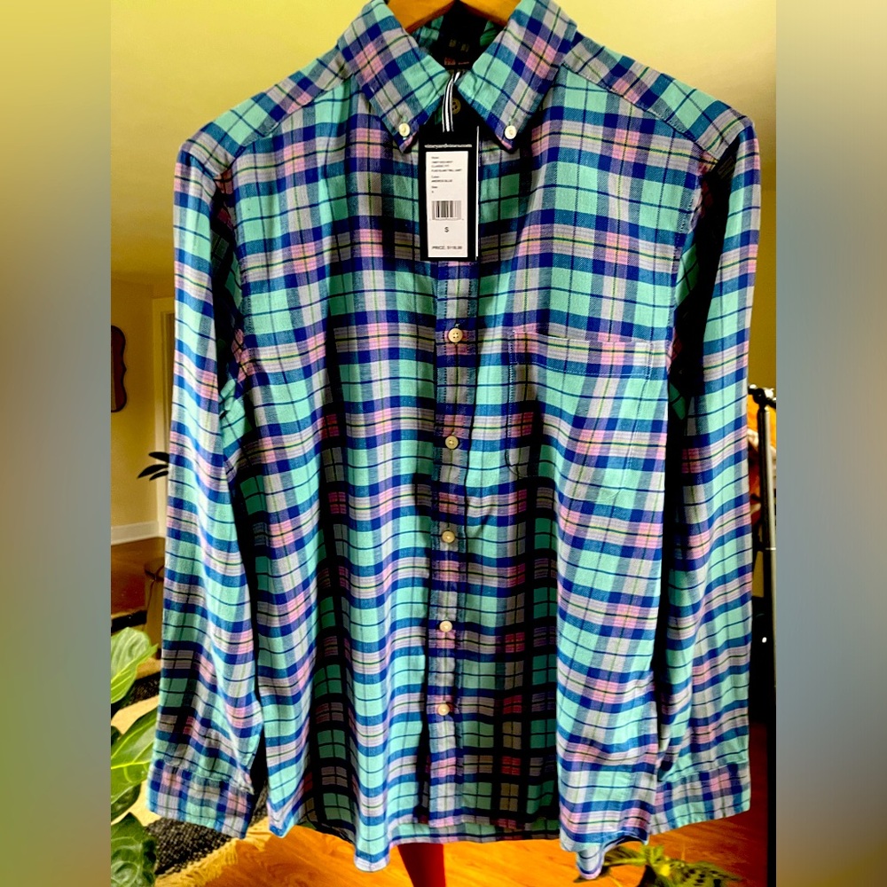 Vineyard Vines Plaid Island Twill Button Down Shirt